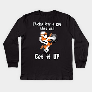 Get it up Excite Bike Orange Kids Long Sleeve T-Shirt